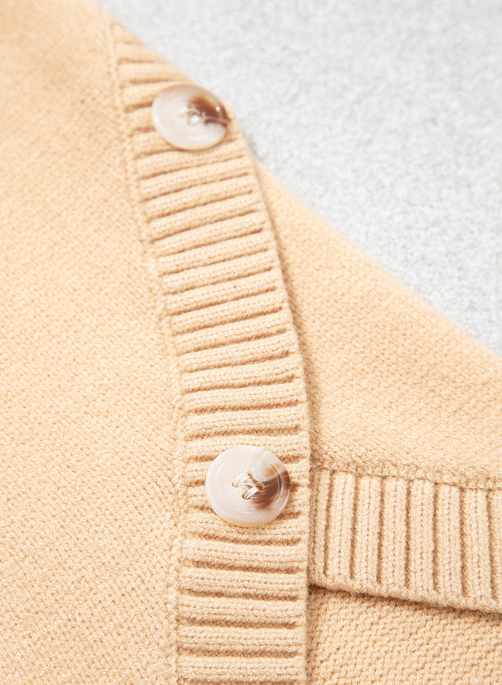 Womens Sweaters 3/4 Button Sleeve Crewneck Pullover Sweater Tops