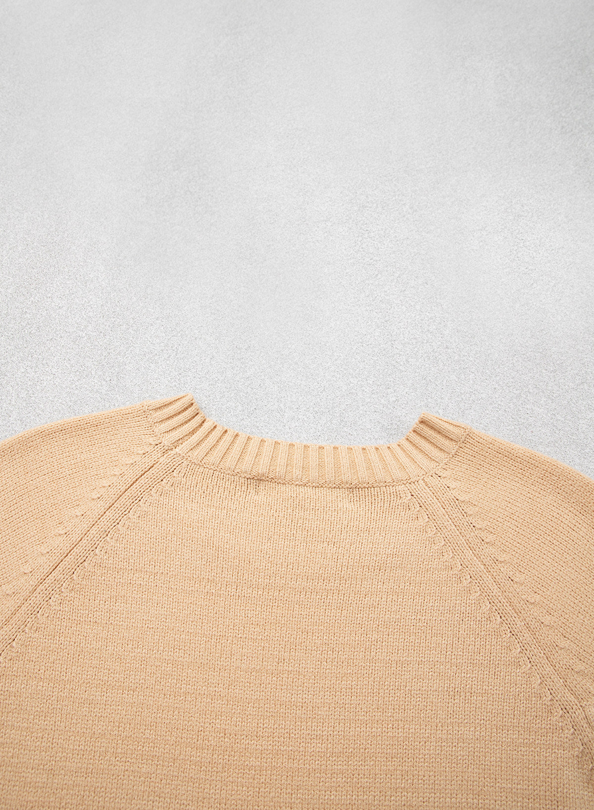 Womens Sweaters 3/4 Button Sleeve Crewneck Pullover Sweater Tops