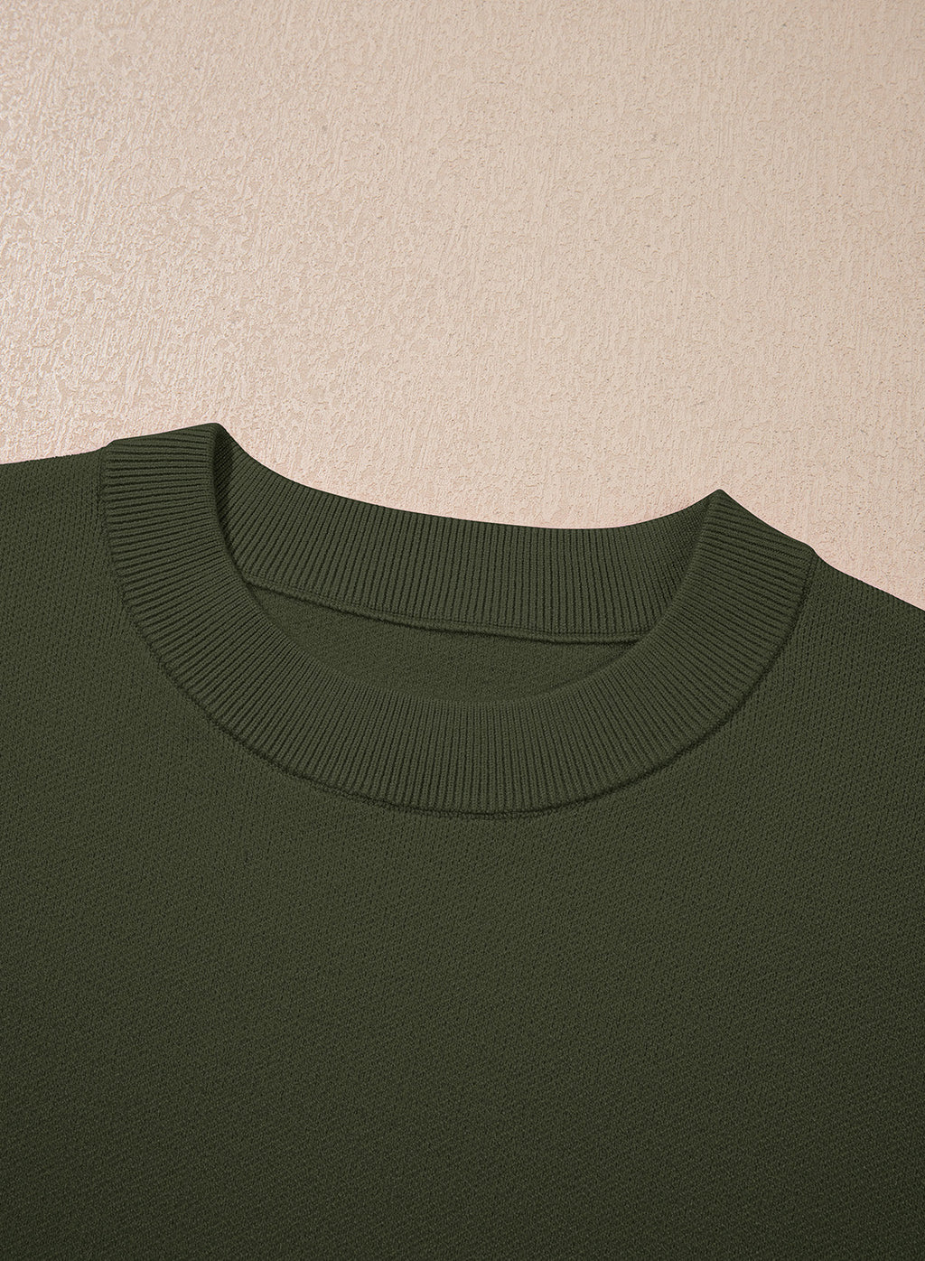 Sweaters for Women 3/4 Sleeve Scalloped Hem Top