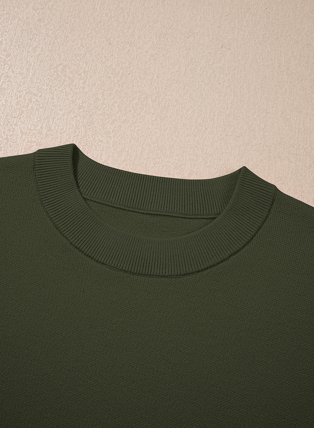 Sweaters for Women 3/4 Sleeve Scalloped Hem Top