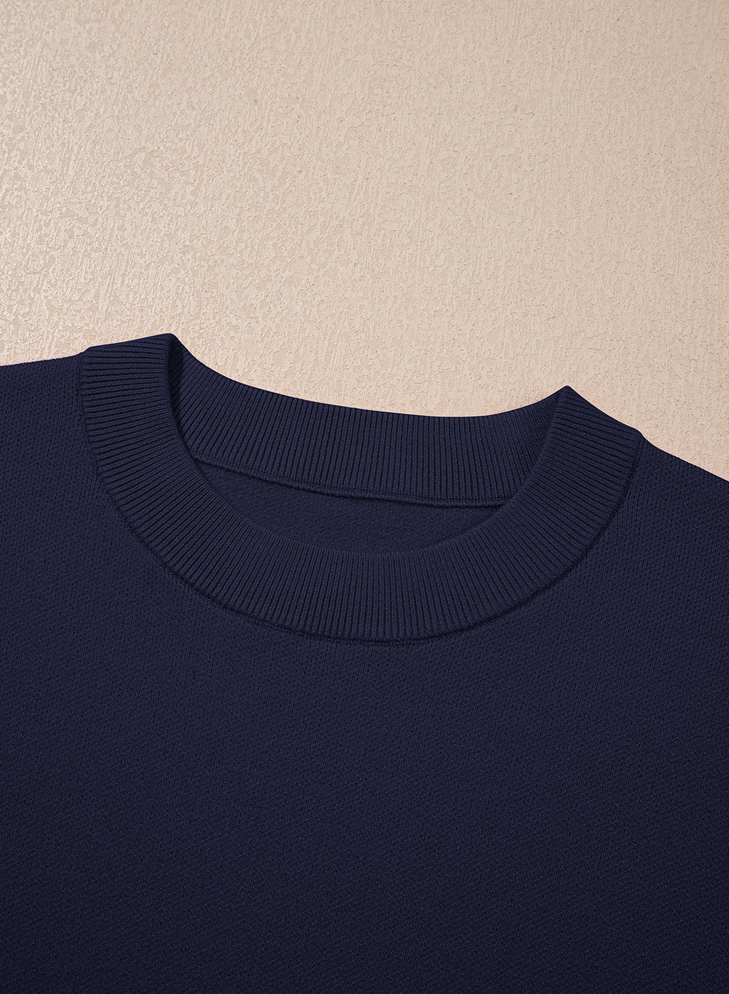 Sweaters for Women 3/4 Sleeve Scalloped Hem Top