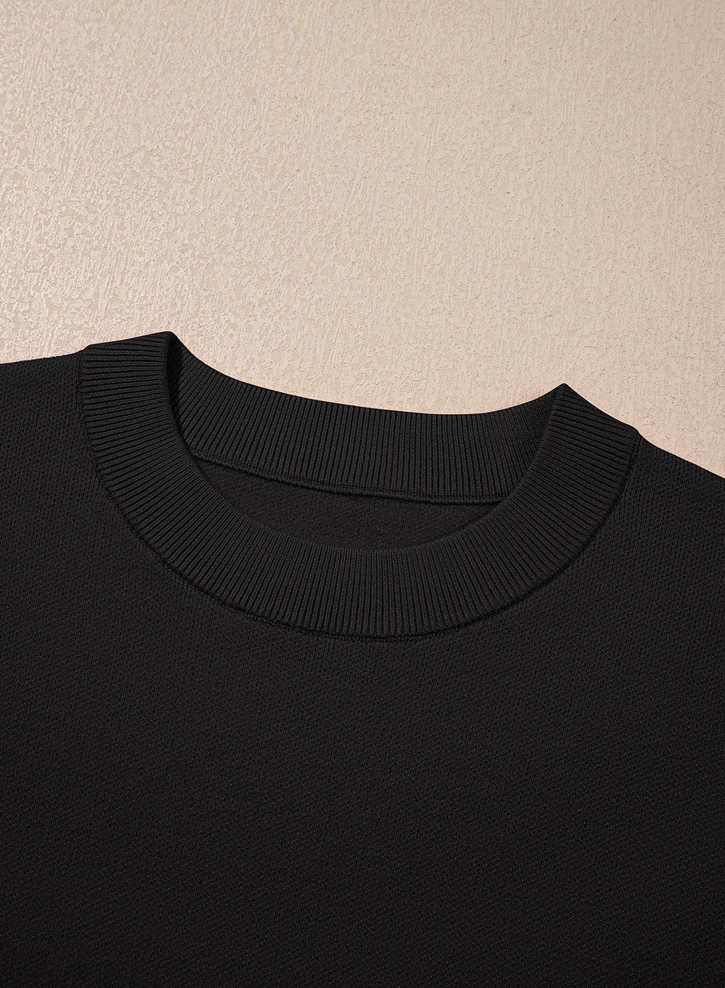 Sweaters for Women 3/4 Sleeve Scalloped Hem Top
