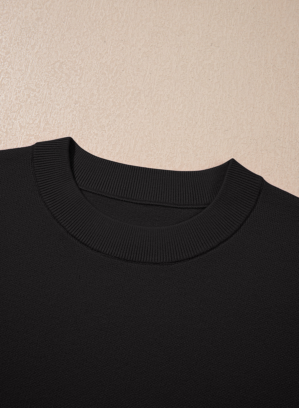 Sweaters for Women 3/4 Sleeve Scalloped Hem Top