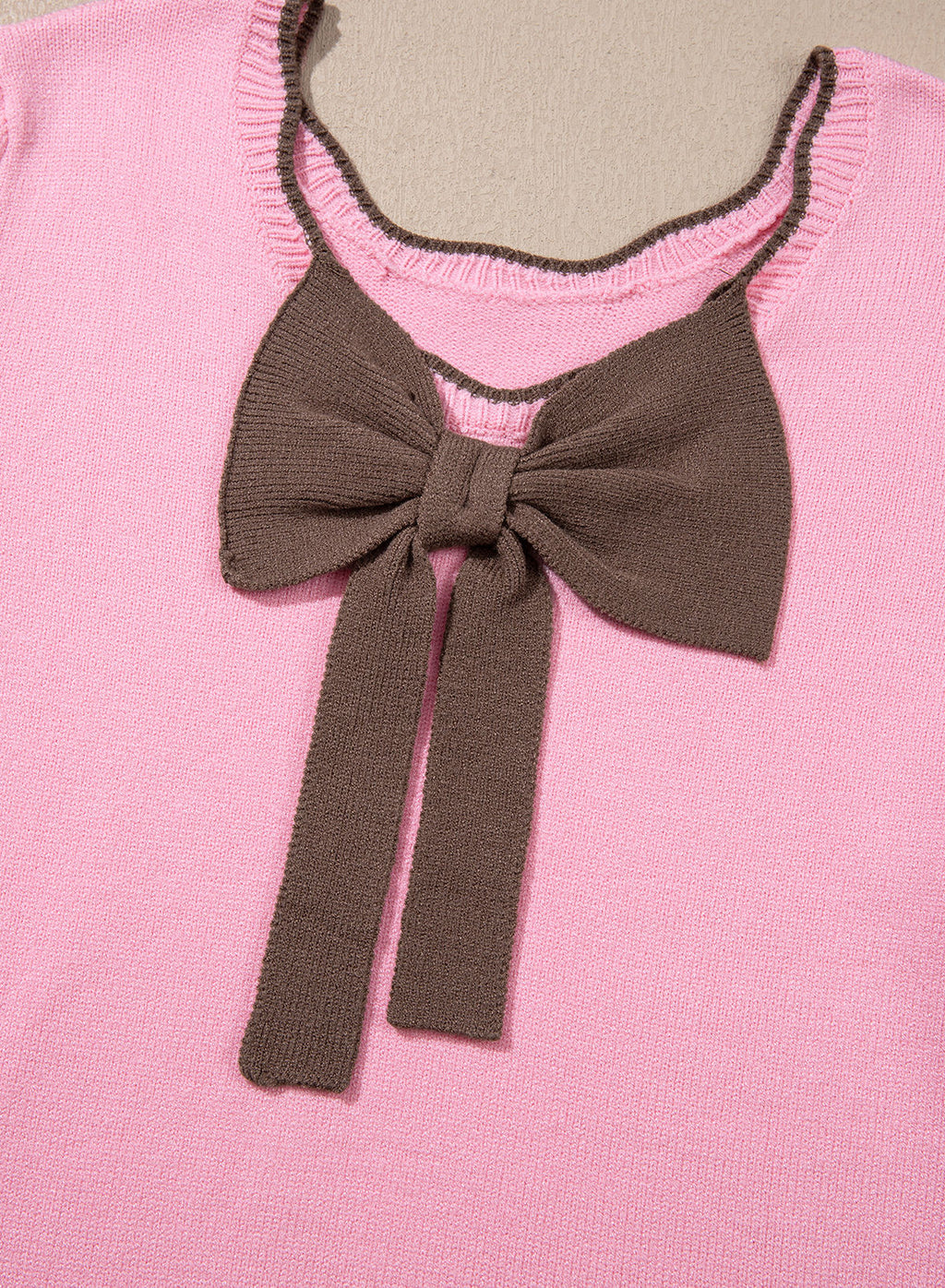 Sweaters for Women Long Sleeve Back Bow Sweaters Fall Pullover Tops
