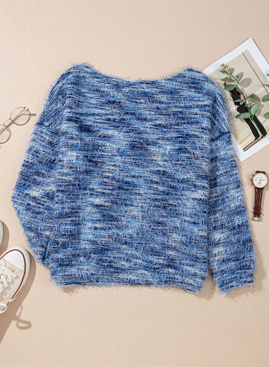 Women Fall Casual Minimalist Sweater For Everyday Wear,Knitted Sweater