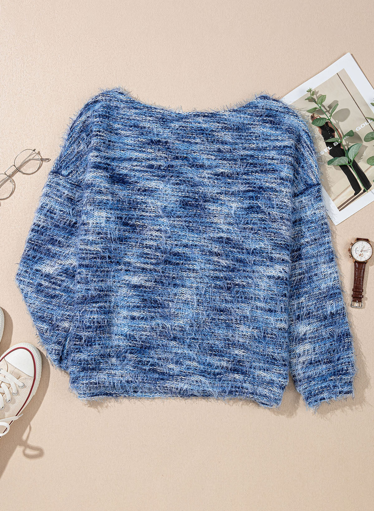 Women Fall Casual Minimalist Sweater For Everyday Wear,Knitted Sweater