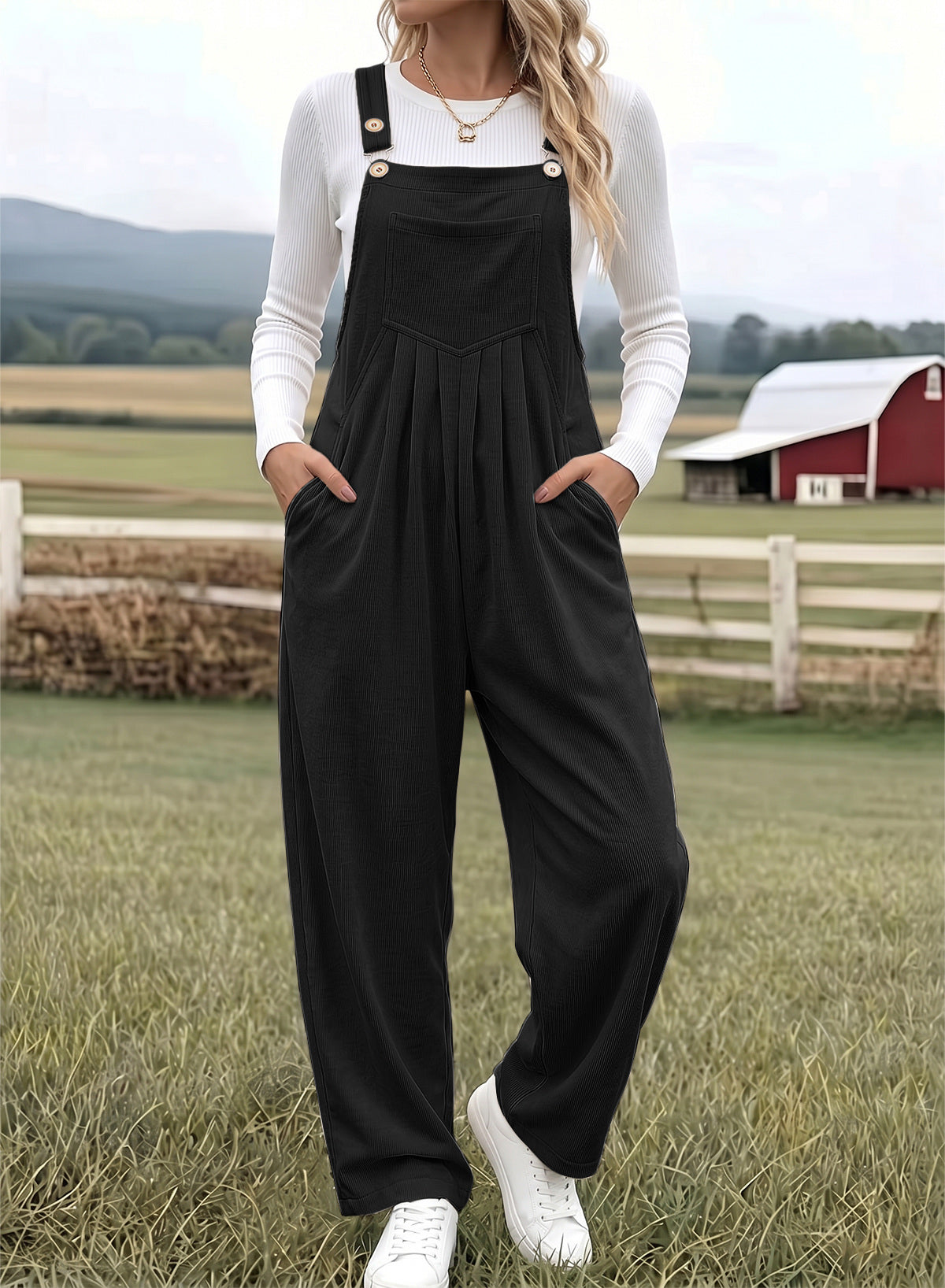 Dokotoo Women's Casual Overalls Fall Baggy Jumpsuits