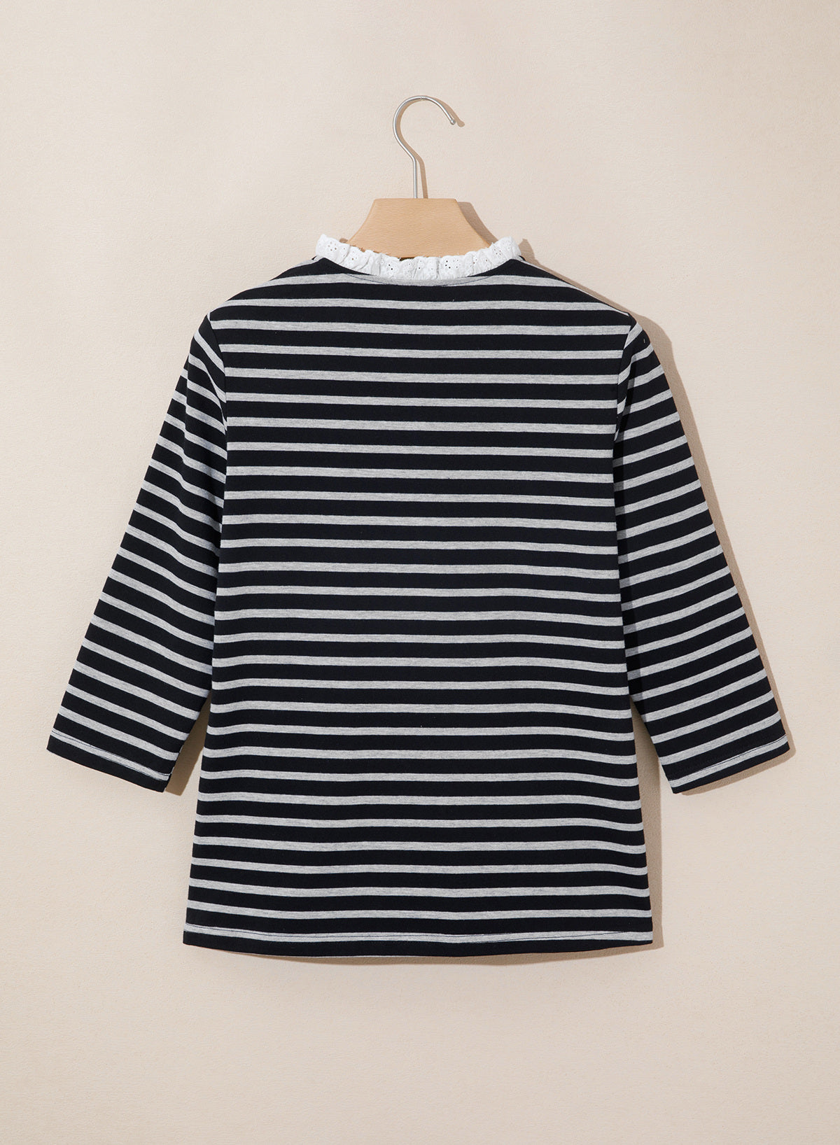 Womens Tops 3/4 Length Sleeve V Neck Loose Casual T Shirts