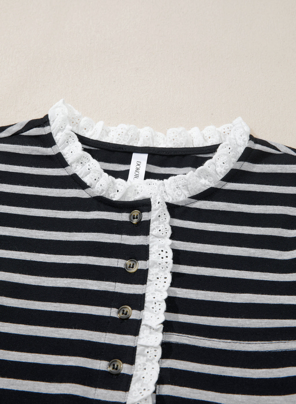 Womens Tops 3/4 Length Sleeve V Neck Loose Casual T Shirts