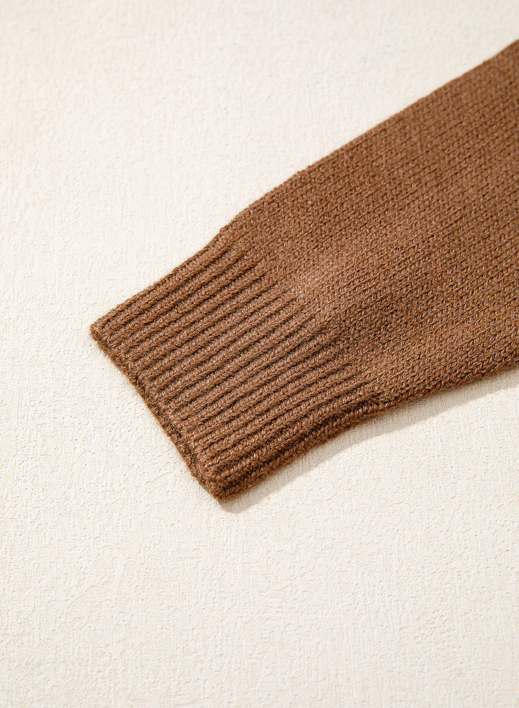 Asymmetrical Lapel Collar Pullover Sweater Tops