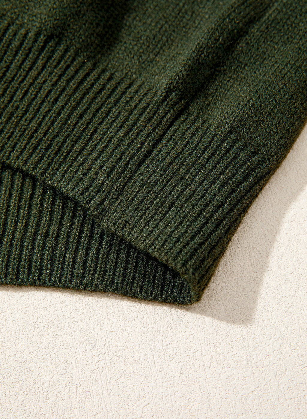 Asymmetrical Lapel Collar Pullover Sweater Tops