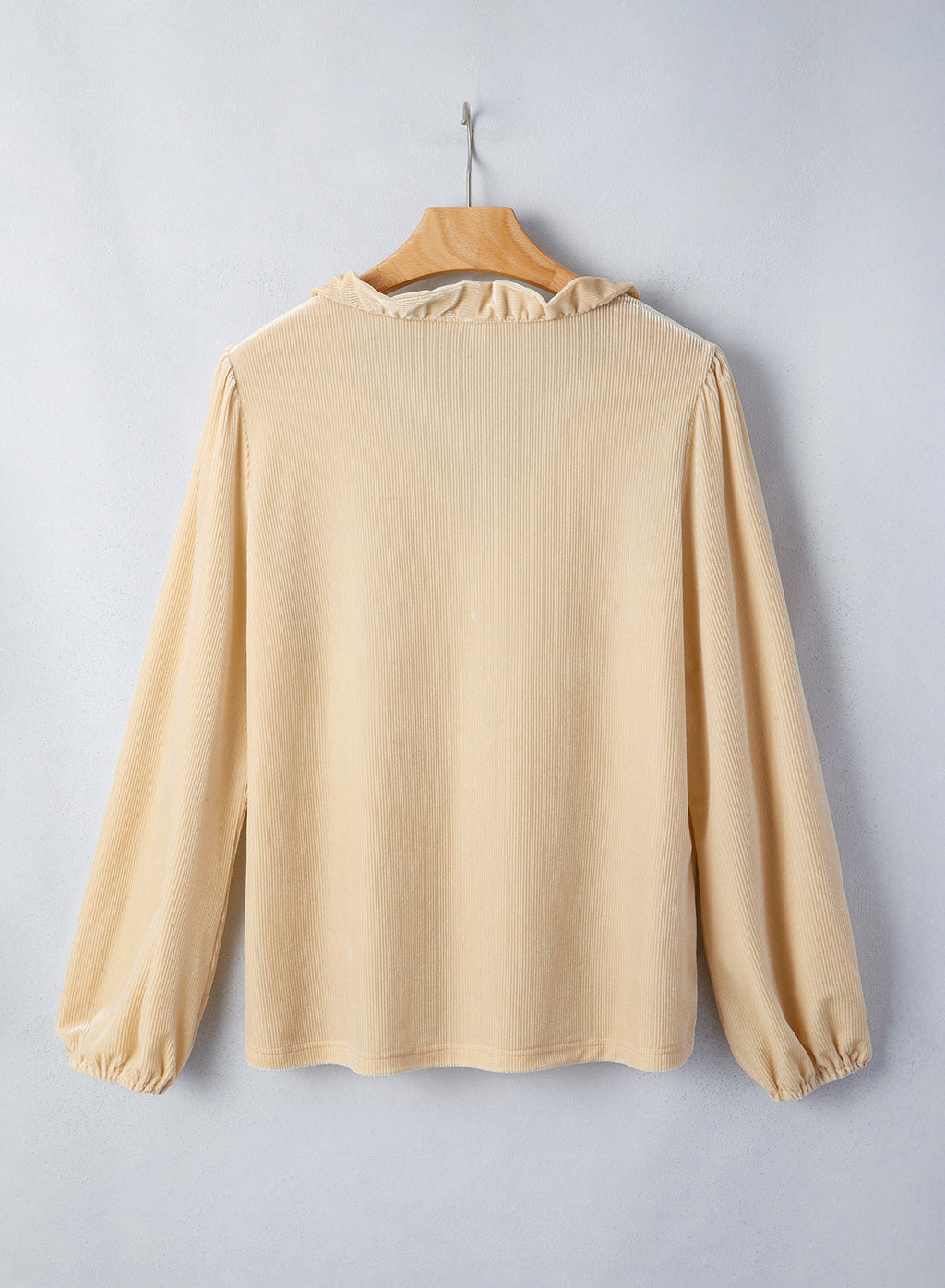 Dokotoo Womens Tops Ruffle V Neck Button Long Sleeve Shirts for Women