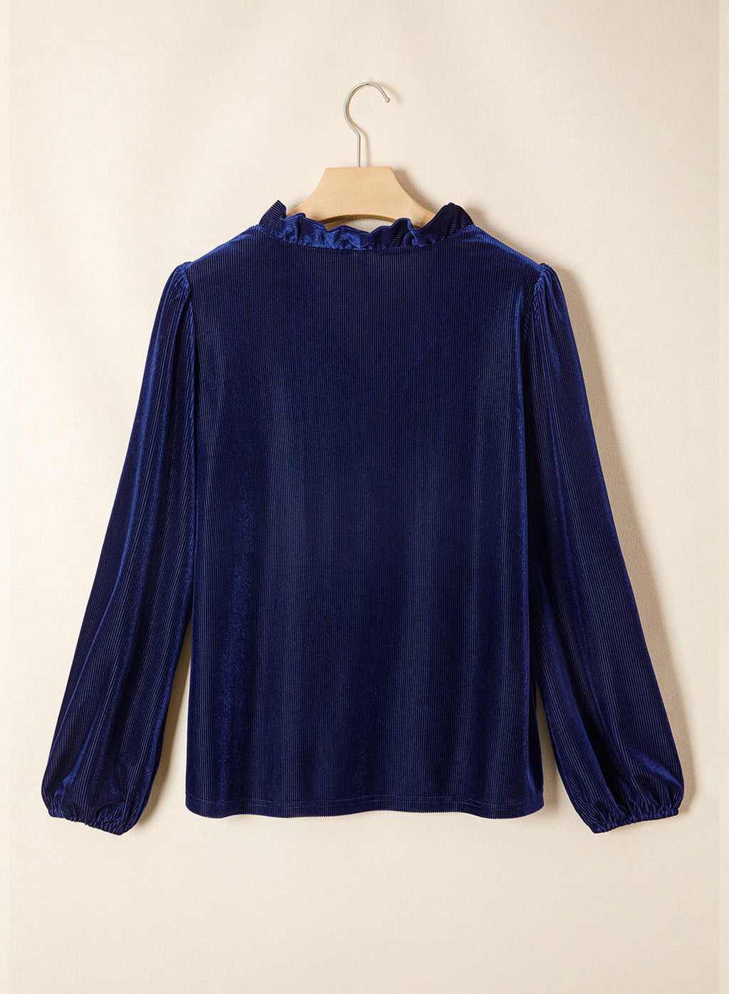 Dokotoo Womens Tops Ruffle V Neck Button Long Sleeve Shirts for Women