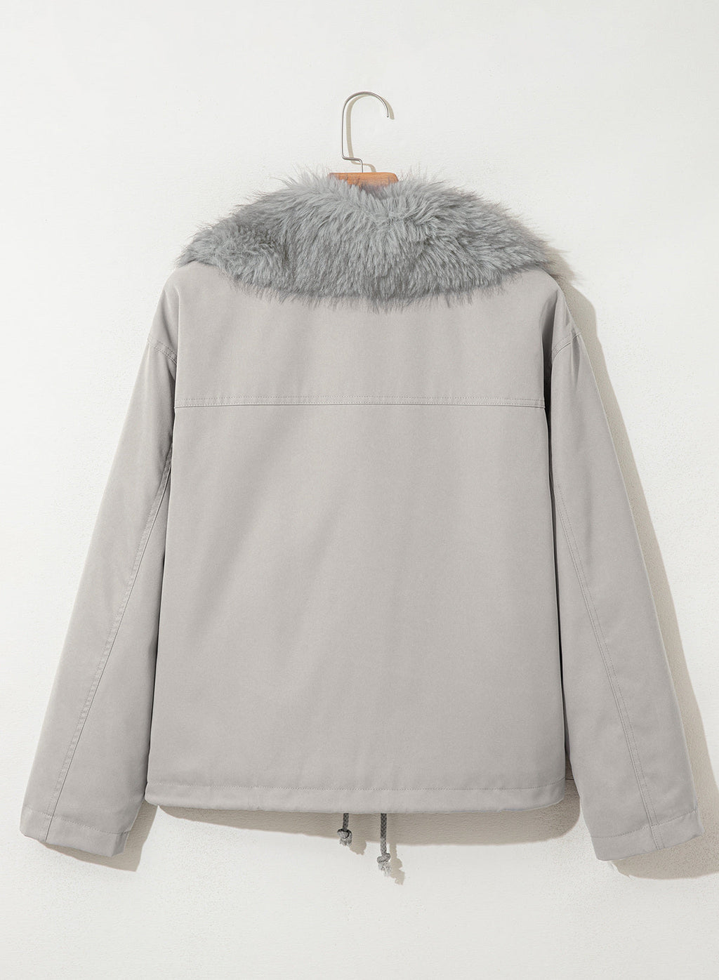 Faux Fur Detachable Oversized Cotton Jacket