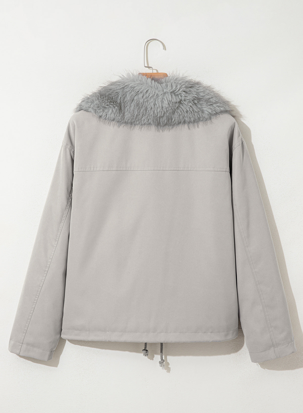 Faux Fur Detachable Oversized Cotton Jacket