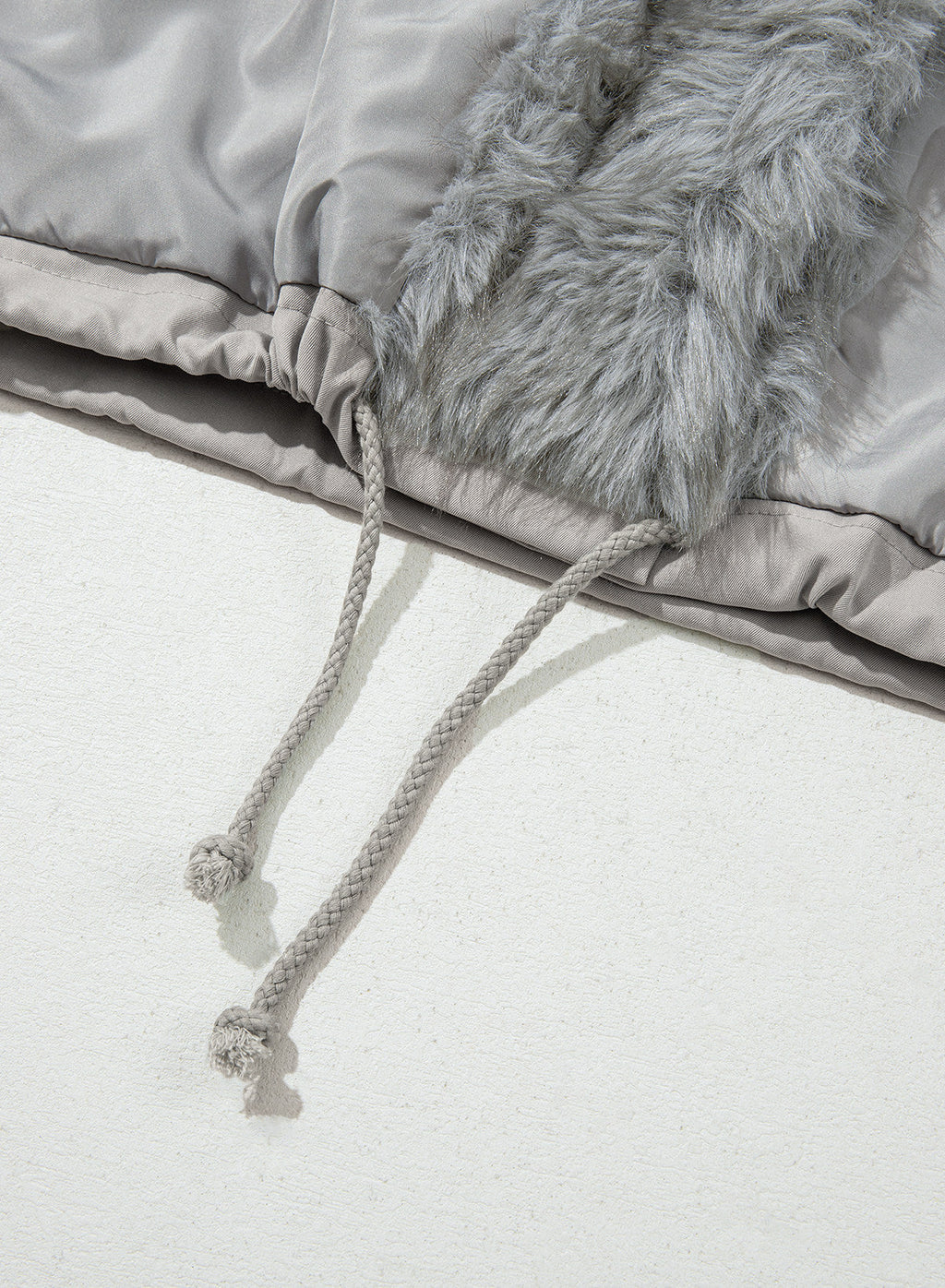 Faux Fur Detachable Oversized Cotton Jacket