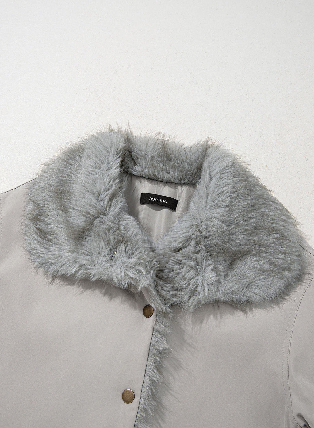 Faux Fur Detachable Oversized Cotton Jacket