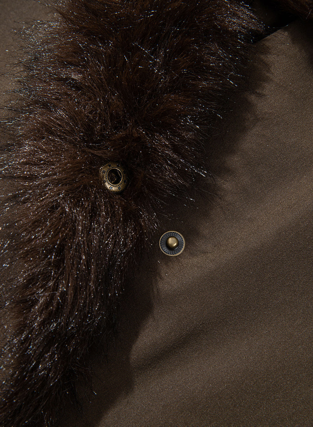 Faux Fur Detachable Oversized Cotton Jacket