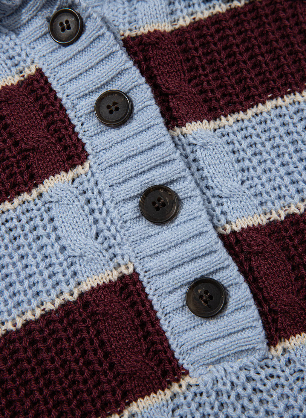 Dokotoo Sweaters for Women Long Sleeve Striped Color Block Button Polo Lapel Collar Cable Knit Casual Pullover Sweater Tops