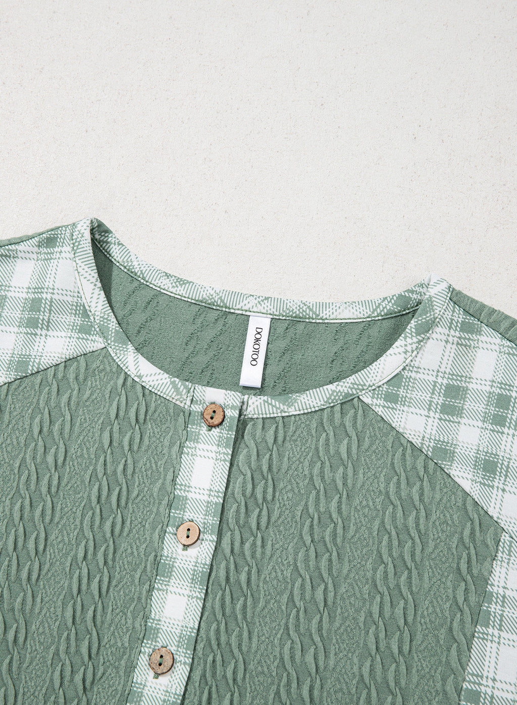 Dokotoo Long Sleeve Button Shirts for Women Trendy Loose Plaid Tunic Tops