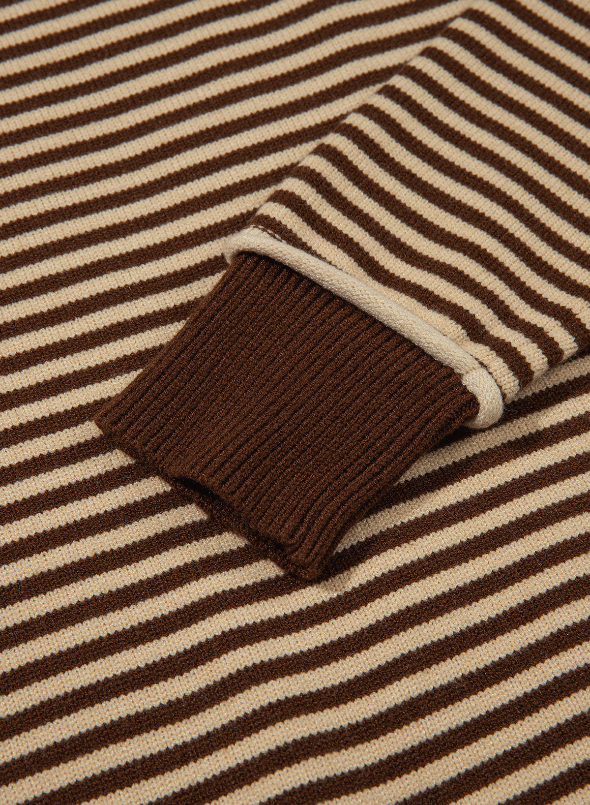 Striped color-blocked sweater