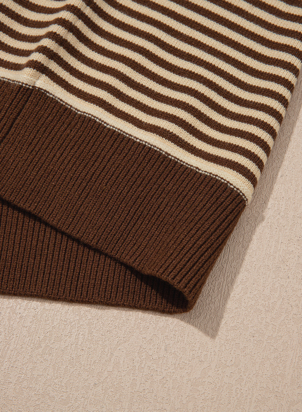 Striped color-blocked sweater