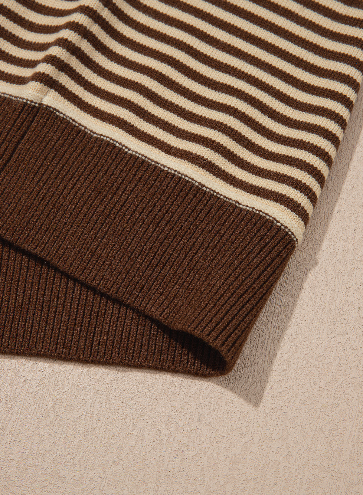 Striped color-blocked sweater