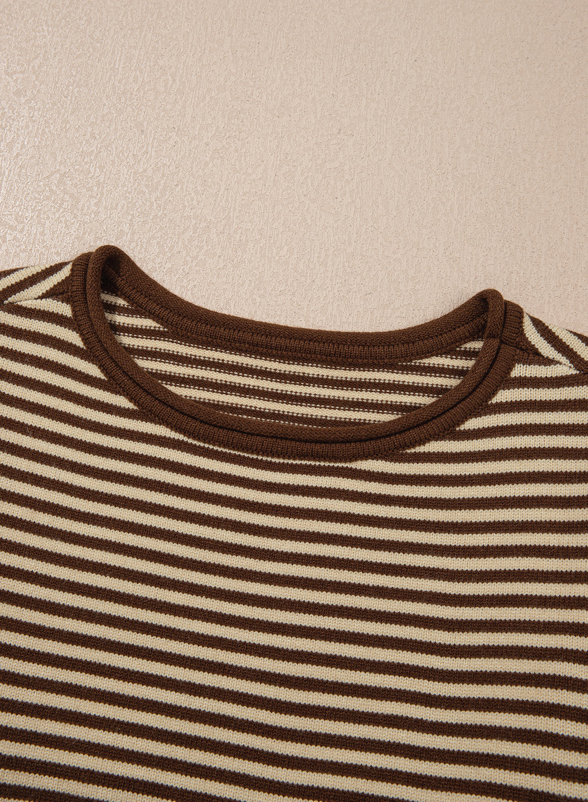 Striped color-blocked sweater