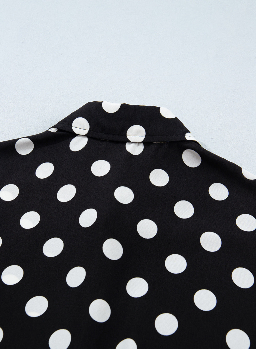 Womens Tops Polka Dot Long Sleeve Button Down Blouses