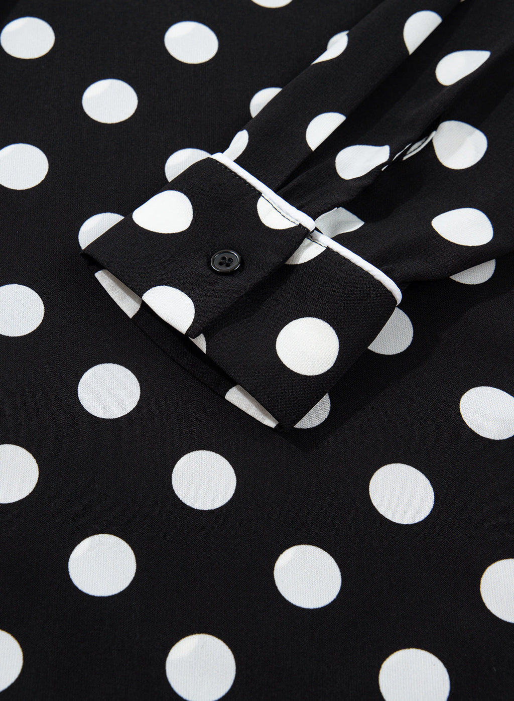 Womens Tops Polka Dot Long Sleeve Button Down Blouses