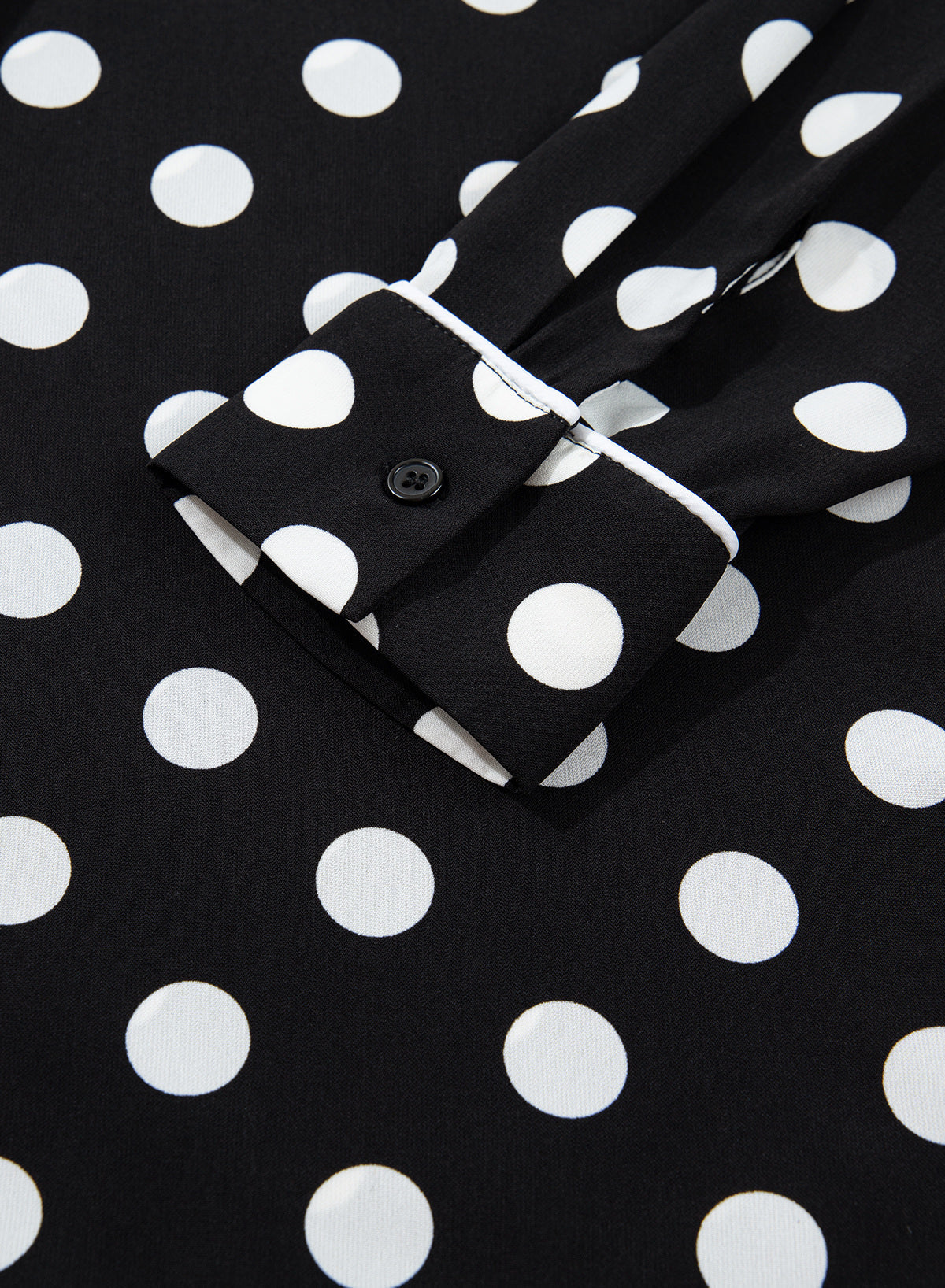Womens Tops Polka Dot Long Sleeve Button Down Blouses