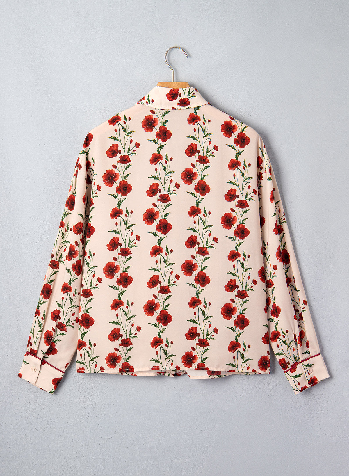 Womens Tops Polka Dot Long Sleeve Button Down Blouses