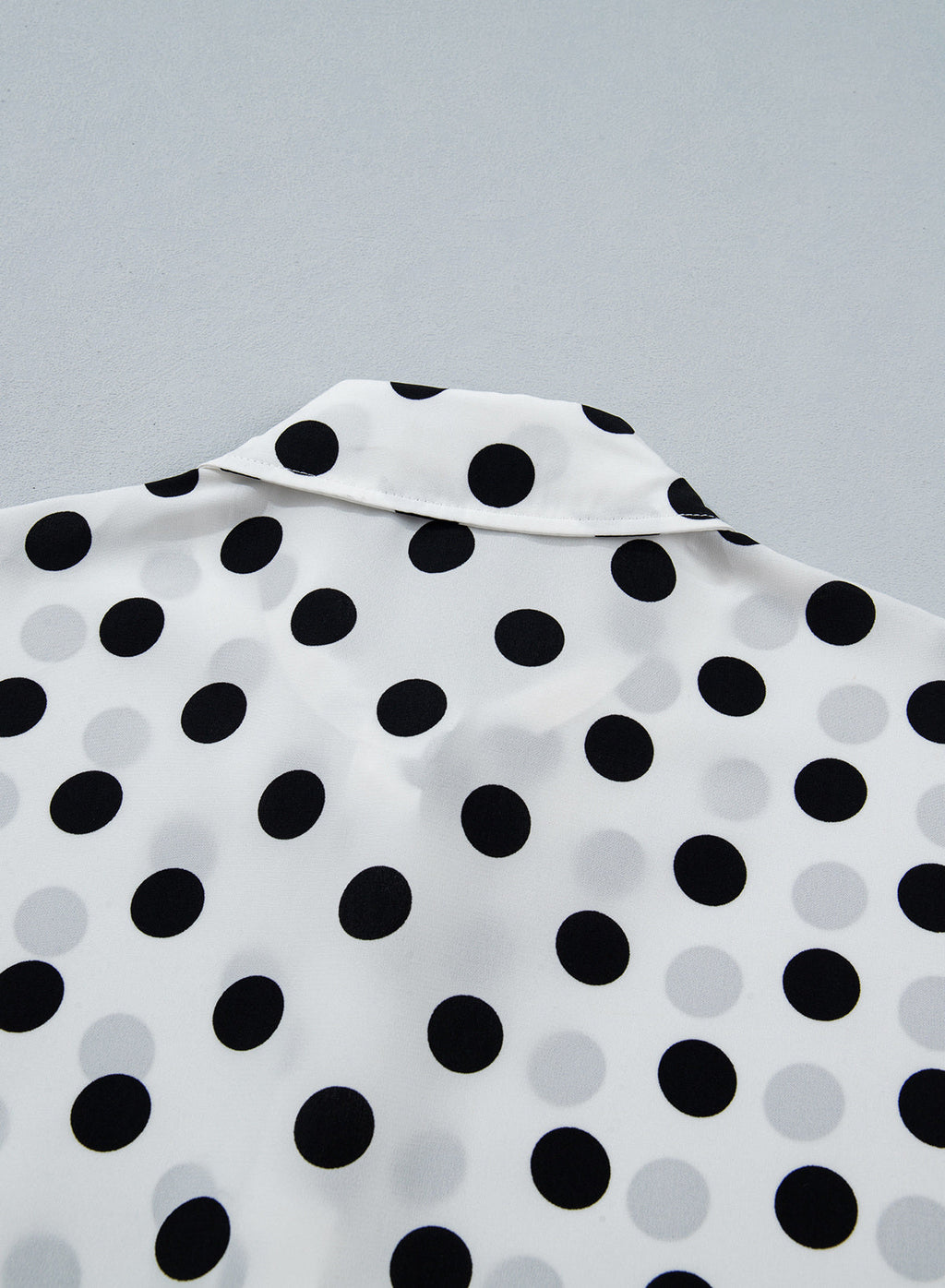 Womens Tops Polka Dot Long Sleeve Button Down Blouses