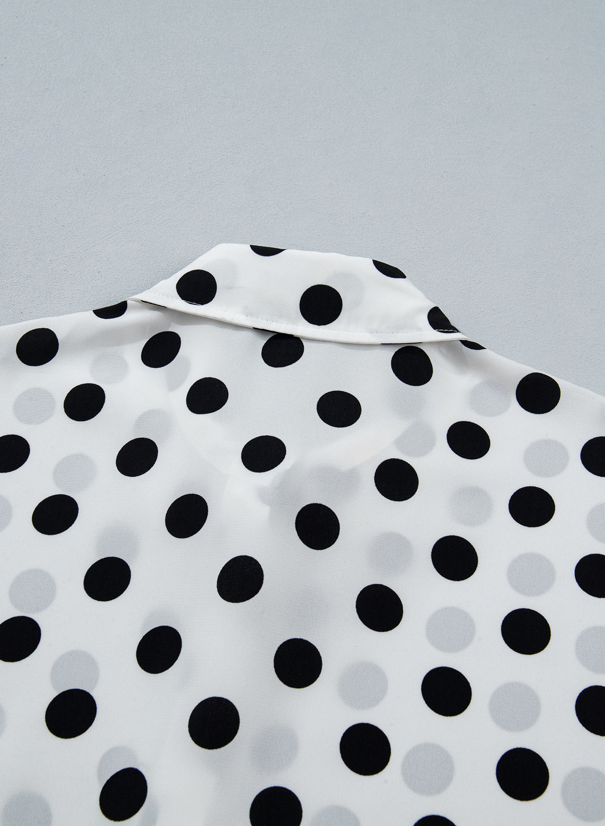 Womens Tops Polka Dot Long Sleeve Button Down Blouses
