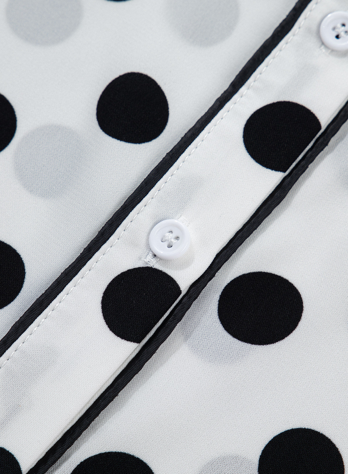 Womens Tops Polka Dot Long Sleeve Button Down Blouses