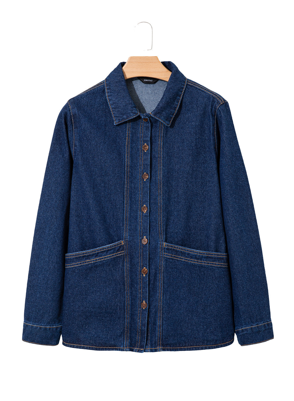 Dokotoo Womens Jean Jacket Denim Oversized Button Down Denim Jackets Coat