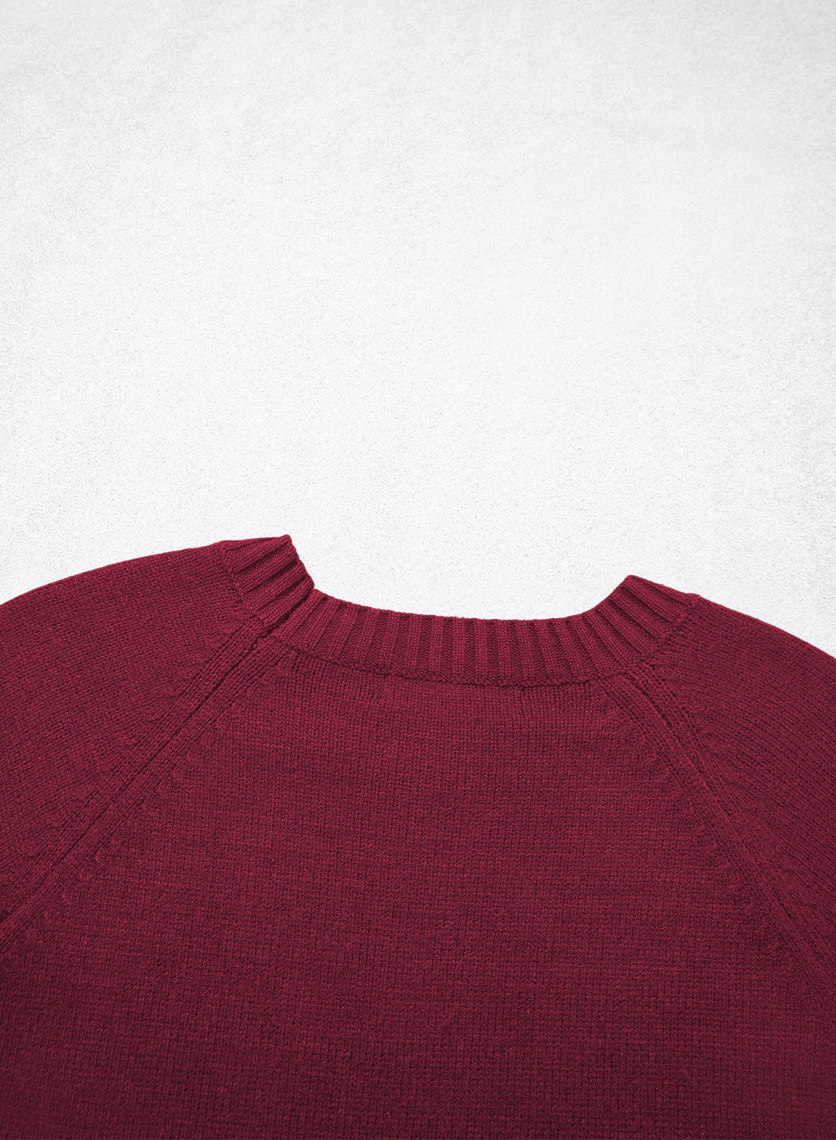 Womens Sweaters 3/4 Button Sleeve Crewneck Pullover Sweater Tops