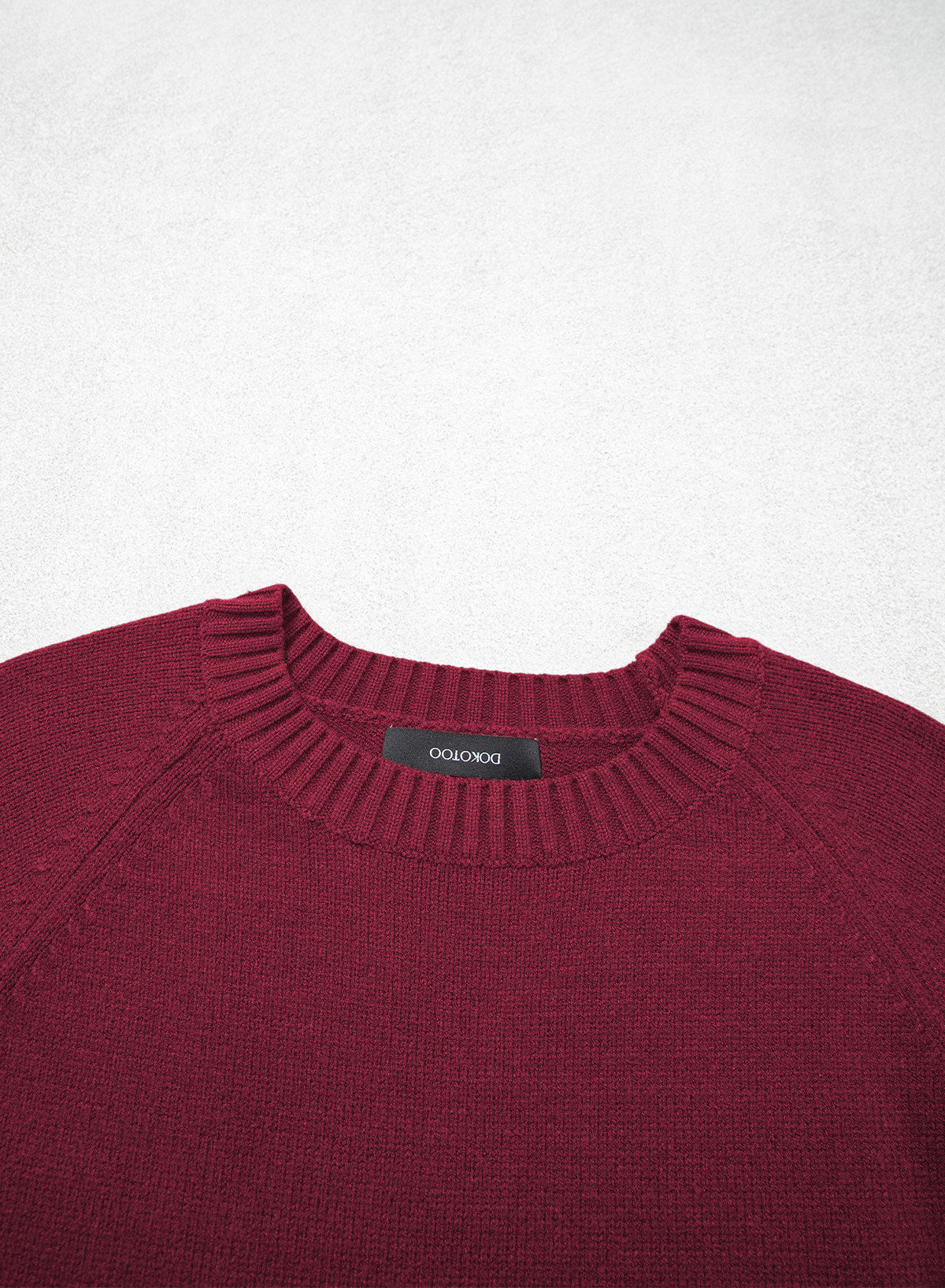 Womens Sweaters 3/4 Button Sleeve Crewneck Pullover Sweater Tops