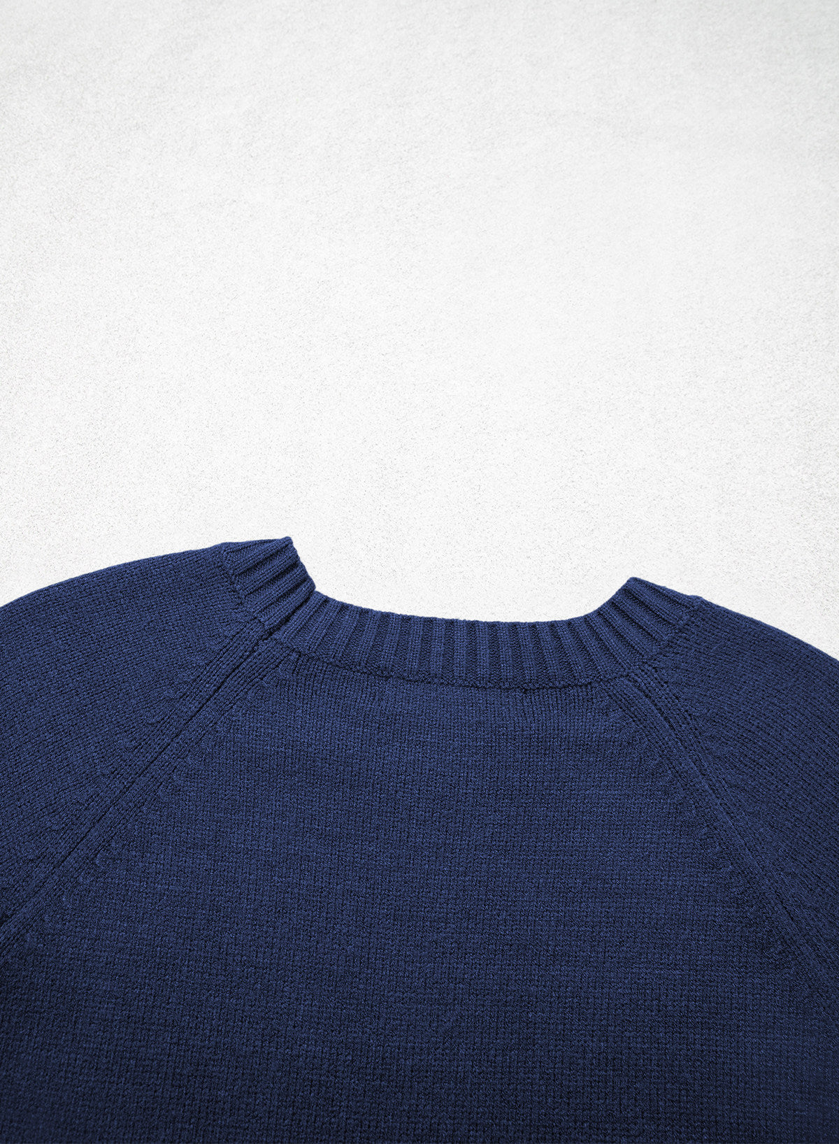 Womens Sweaters 3/4 Button Sleeve Crewneck Pullover Sweater Tops