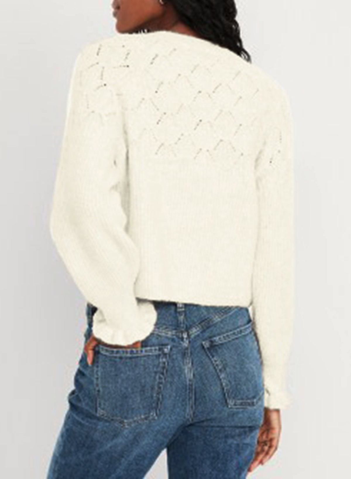 Womens Sweaters Hollow Out Casual Pullover Sweater Tops Fall Winter