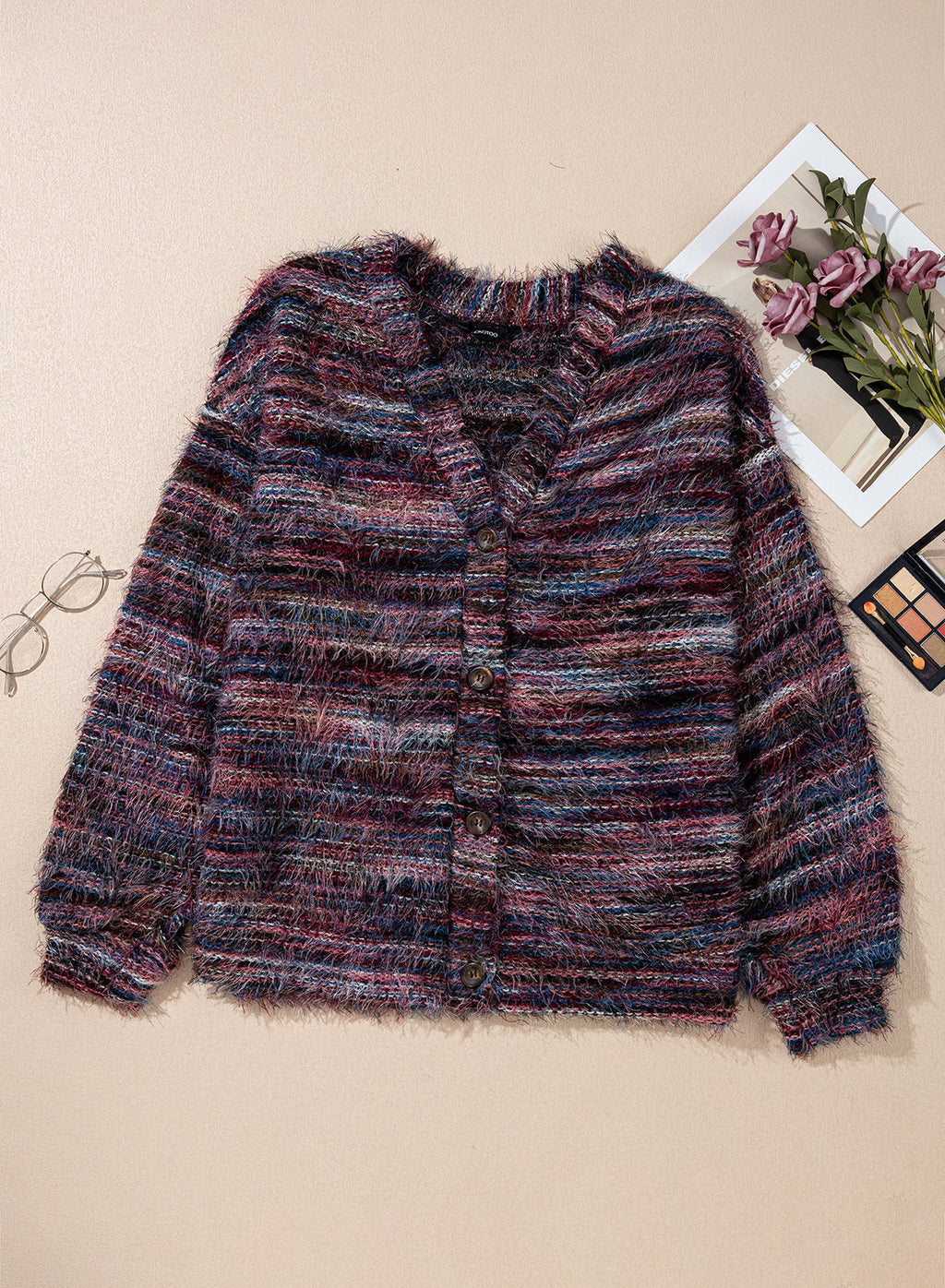 Oversized Textured Cardigan Spring Casual Y2k 90's Stripe Knit Airport Holiday Cardigan Fall Winter Evening Party Elegant Sweater Spring