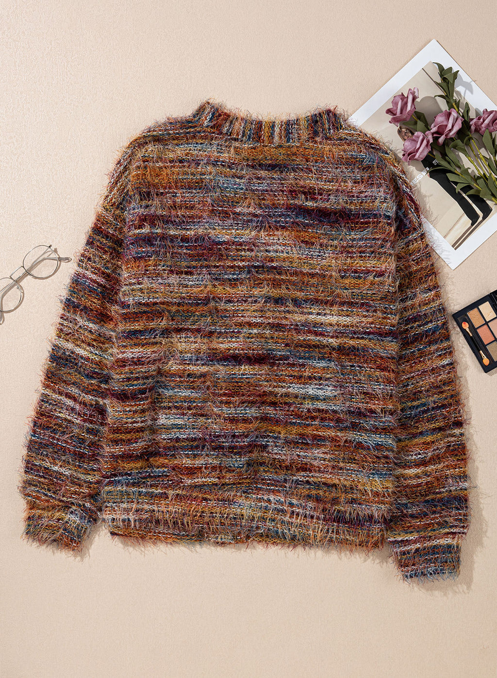 Oversized Textured Cardigan Spring Casual Y2k 90's Stripe Knit Airport Holiday Cardigan Fall Winter Evening Party Elegant Sweater Spring
