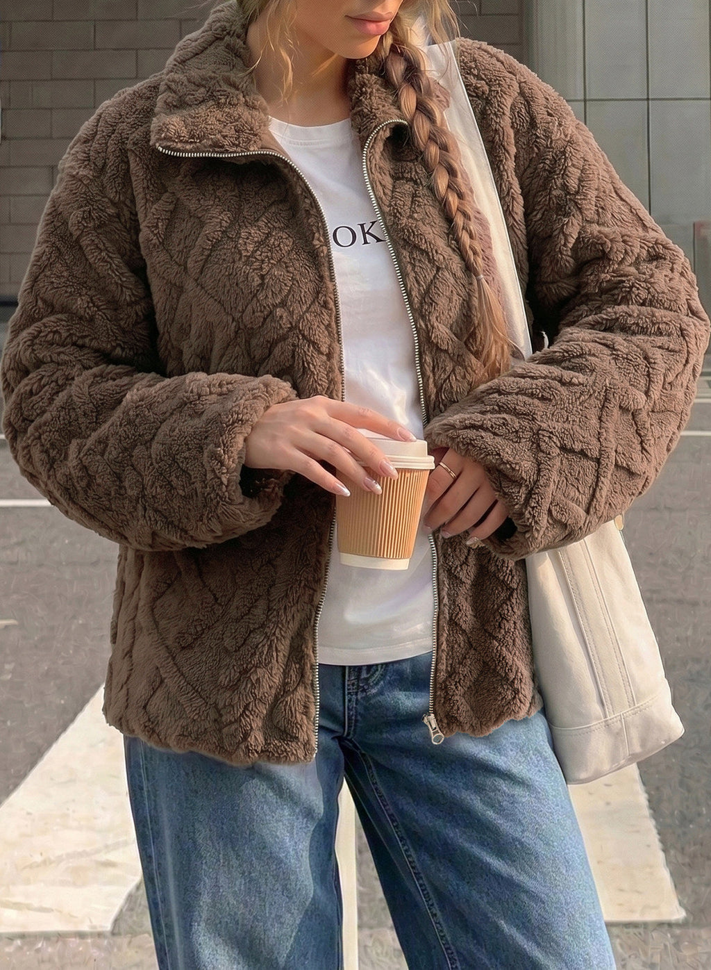 Dokotoo Women's Full Zip Fleece Winter Jacket 2026 Fall Warm Outerwear Coat