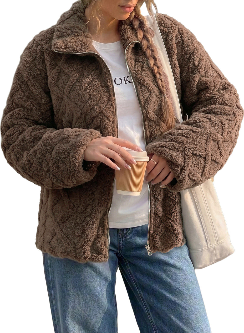 Dokotoo Women's Full Zip Fleece Winter Jacket 2026 Fall Warm Outerwear Coat