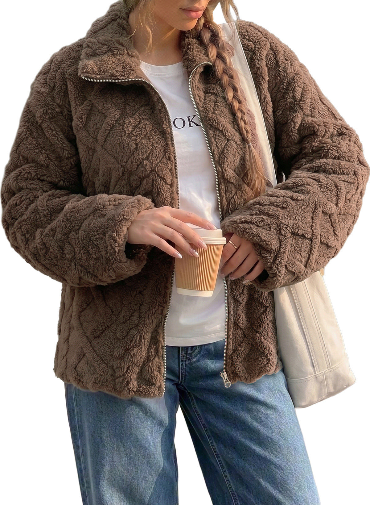 Dokotoo Women's Full Zip Fleece Winter Jacket 2026 Fall Warm Outerwear Coat