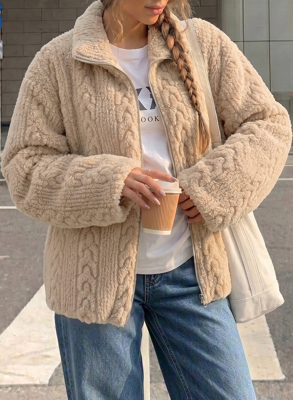 Dokotoo Women's Full Zip Fleece Winter Jacket 2026 Fall Warm Outerwear Coat