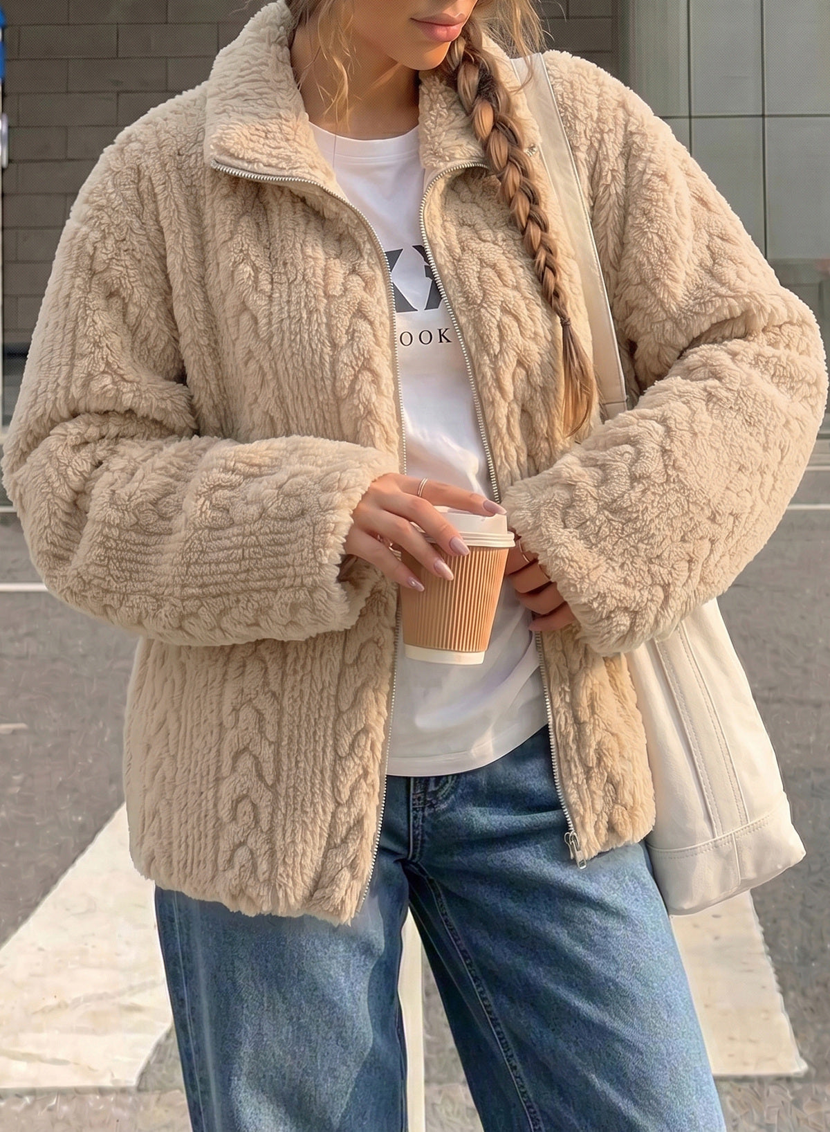 Dokotoo Women's Full Zip Fleece Winter Jacket 2026 Fall Warm Outerwear Coat