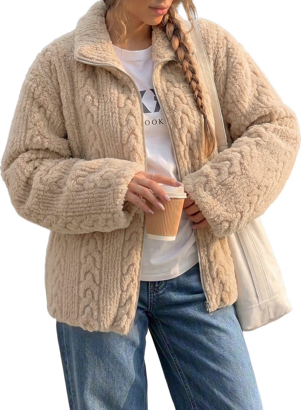 Dokotoo Women's Full Zip Fleece Winter Jacket 2026 Fall Warm Outerwear Coat