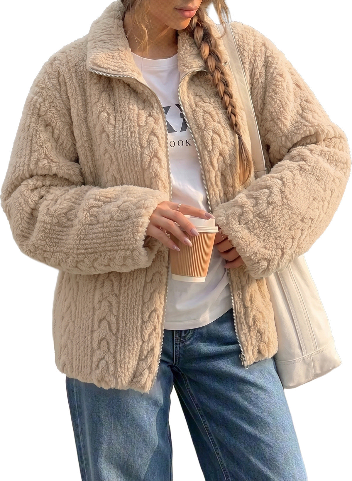 Dokotoo Women's Full Zip Fleece Winter Jacket 2026 Fall Warm Outerwear Coat