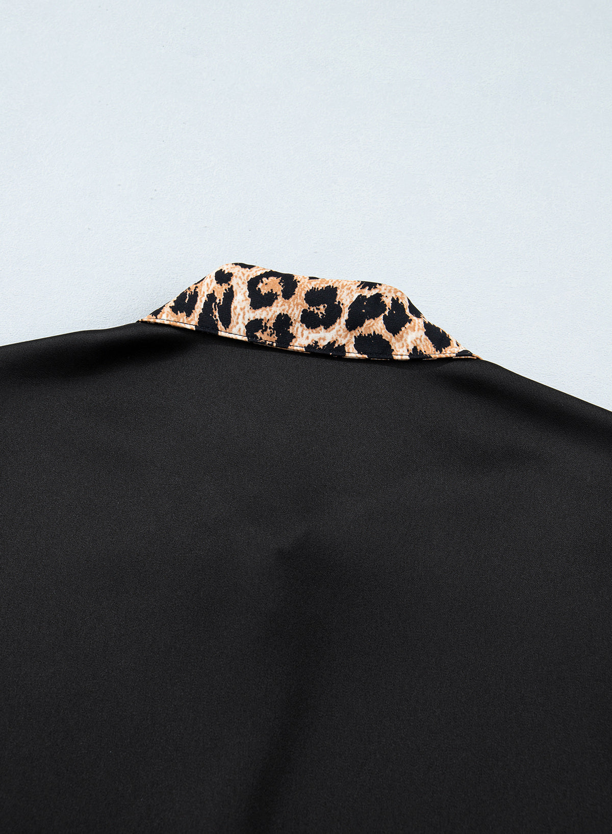 Dokotoo Womens Tops Business Casual Outfits Long Sleeve V Neck Button Down Shirts Satin Leopard Print Elegant Work Blouses